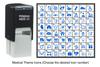 Printtoo Medical Theme Icons Rubber Stamp Self Inking Stamper 24 Mm