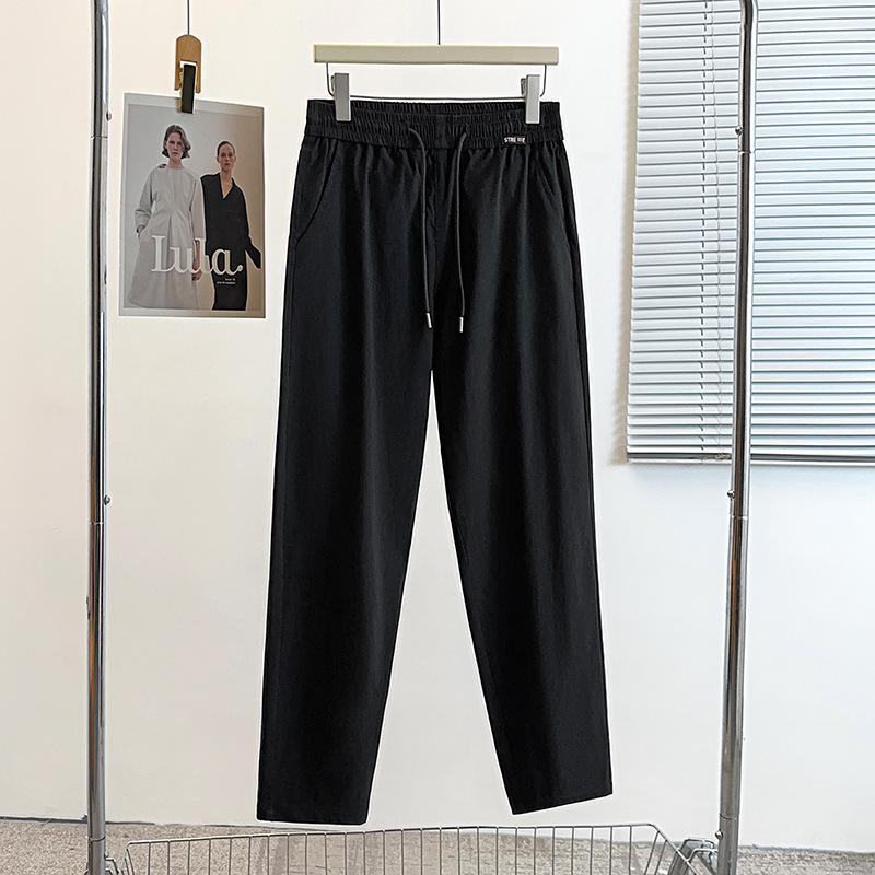 

Women s Autumn Plus Size Elastic Waist Slimming Joggers 9XL (260-300 Jin) чорний