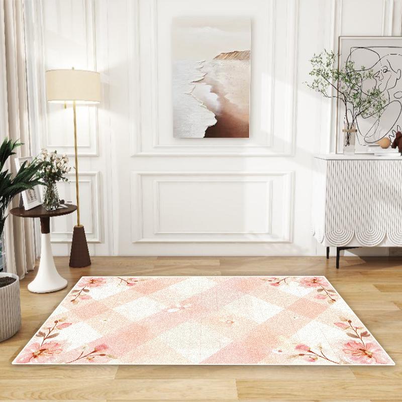 Modny Dywan w Stylu Lekkiego Luksusu Salon Dekoracja Domu Stoliki Kawowe Antypoślizgowe Dywaniki Pod Sofę Sypialnia Zmywalne Maty Podłogowe