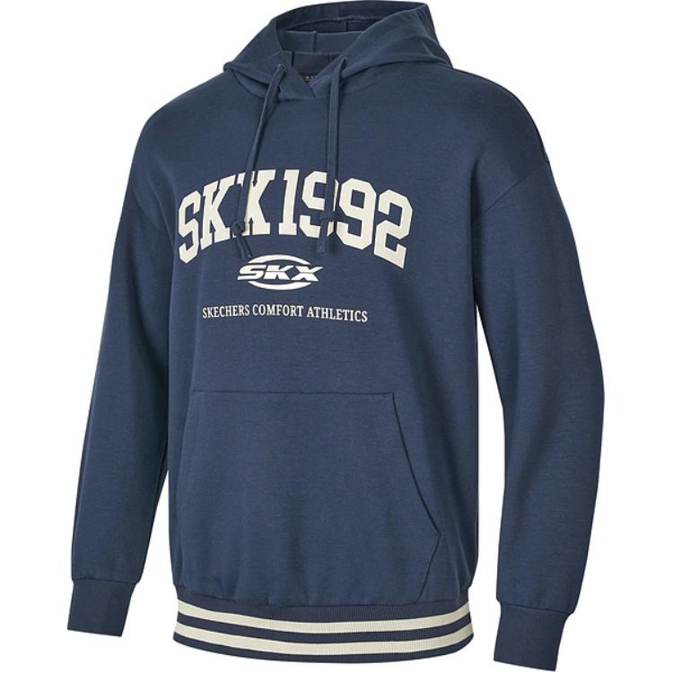 Skechers SKX Sports Lifestyle Hooded Pullover Comfortable Sweatshirt Unisex sweatshirt Navy-Blue P424U023-002Z M