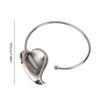 Exaggerated Pleated Metal Open Choker Necklace Stylish Metal Flower Choker Necklace Women's Party Neckchain Accessory