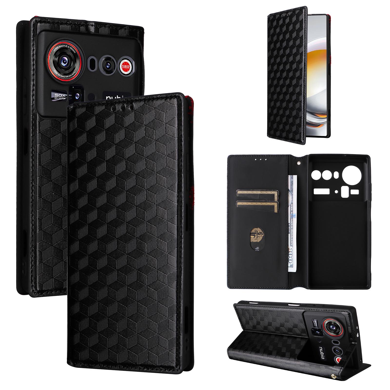 

Чохол-книжка для ZTE nubia Z80 Ultra зі Шкіри PU, Чохол для Телефону з Повноцінним Захистом [Захист від RFID] Чохол-Гаманець for ZTE nubia Z80 Ultra чорний