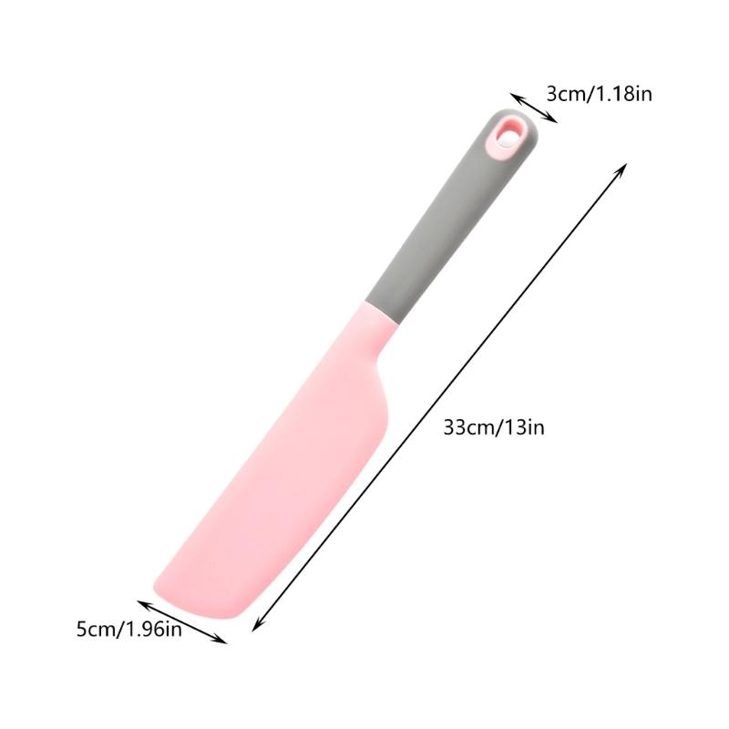 Silicone Cream Baking Scrapers Heat Resistant Scrapers Nonstick Butter Spatula Kitchen Pastry Scrapers Cake Baking Tools