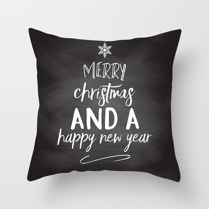 Festliche Weihnachtskissen Nordische Weihnachtsbäume Druck Kissenbezug Nachttisch Zuhause Rückenabdeckung