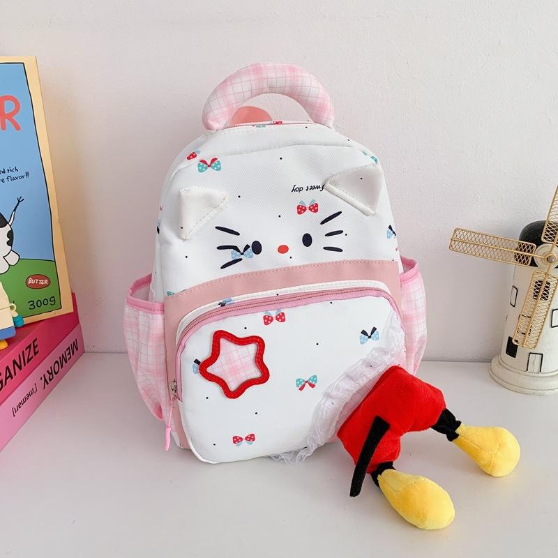Schoolbag Cute Cartoon Cat Vitality Primary School Bag 1-1 Years Old Male and Female Treasure Summer Vacation Travel High Value Leisure Backpack