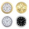 Decorative Round Clock Insert with Roman Numerals Miniature Clock Fit Up Watch Dials Replacement for Art and Crafts