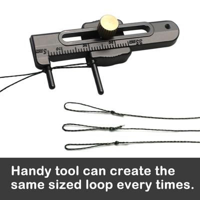 Accessori per la pesca alla carpa Anello regolabile Sizer Strumento per annodare il metallo Gancio per cravatta Dispositivo per la produzione di anelli per la pesca alla carpa Hiar Rig Tackle