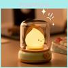 Night Lamp With Flame Shape Cartoon Decorative Led Light Usb Charging Gift Kids