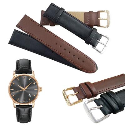 Universelles Unisex-Armbanduhrarmband aus PU-Leder, 8/10/12/14/16/18/20/22/24 mm