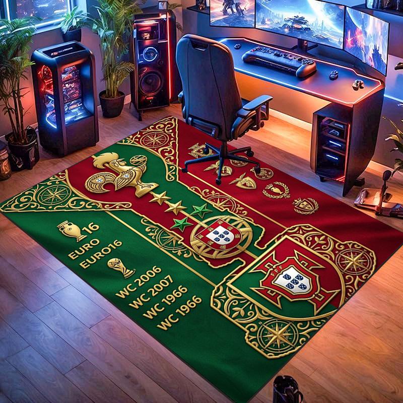 Portuguese Heritage Emblem carpet Doormat Home Decor Bathroom mat Protective pad Room