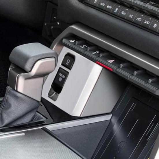 Car Handbrake Switch Panel Cover Trim For Toyota Tundra 22-25 Accessories Silver