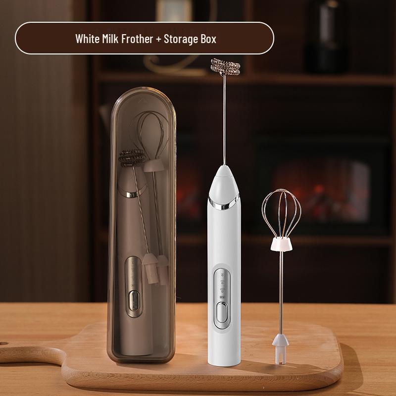 Electric Handheld Milk Frother & Egg Beater for Coffee and More