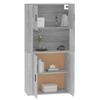 Highboard Gray Sonoma Wood Based Panel