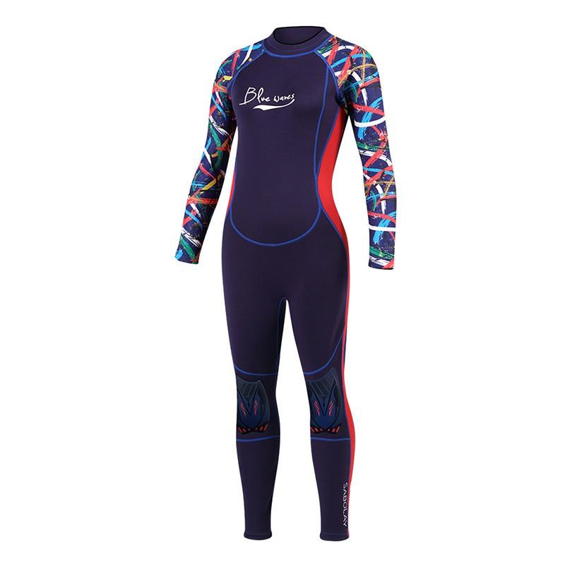 Womens 3mm Full-Body Wetsuit Snorkeling Surfing