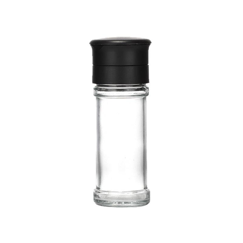 Glass Spice Jars with Rotating Multi-Hole Lids - Airtight Shakers for Pepper, Powder, and Kitchen Grinders