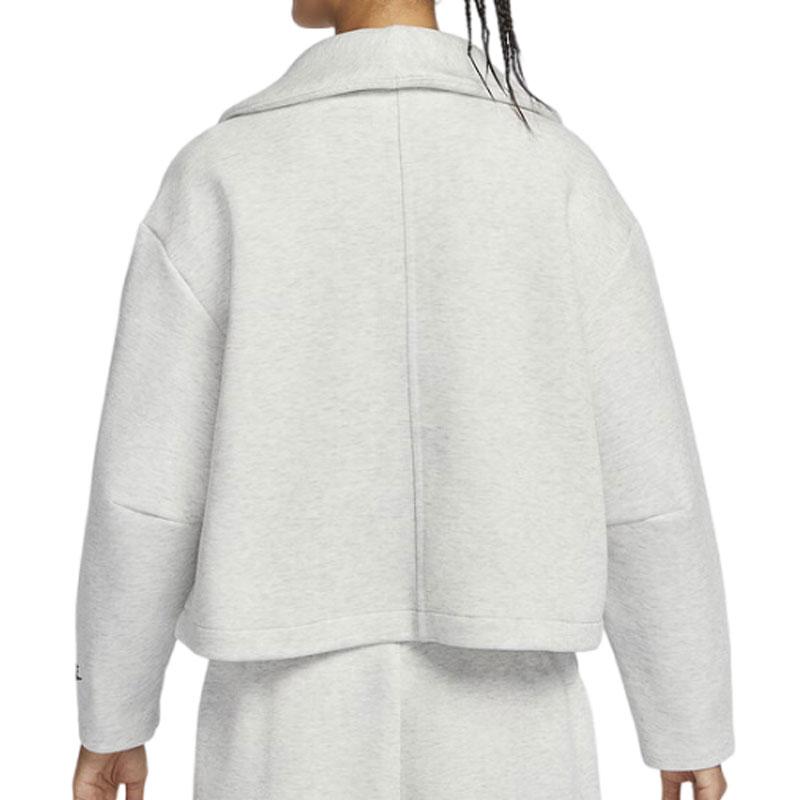 Nike Sportovní oblečení Tech Fleece Stylová Všestranná Pohodlná Bunda s dlouhým rukávem Dámské bundy Bílá HJ0970013