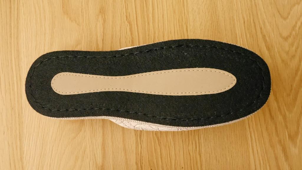 Set of 4 Guest Paisley Felt Outer 27cm Chausse' Slippers, Design, Sole, Year-Round Use, 7a33-4, Dimensions