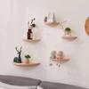 Modern Solid Wood Wall Shelf Frame Accessories Home Livingroom Porch Wall Storage Rack Wall Stand Decoration Wall Holder Crafts