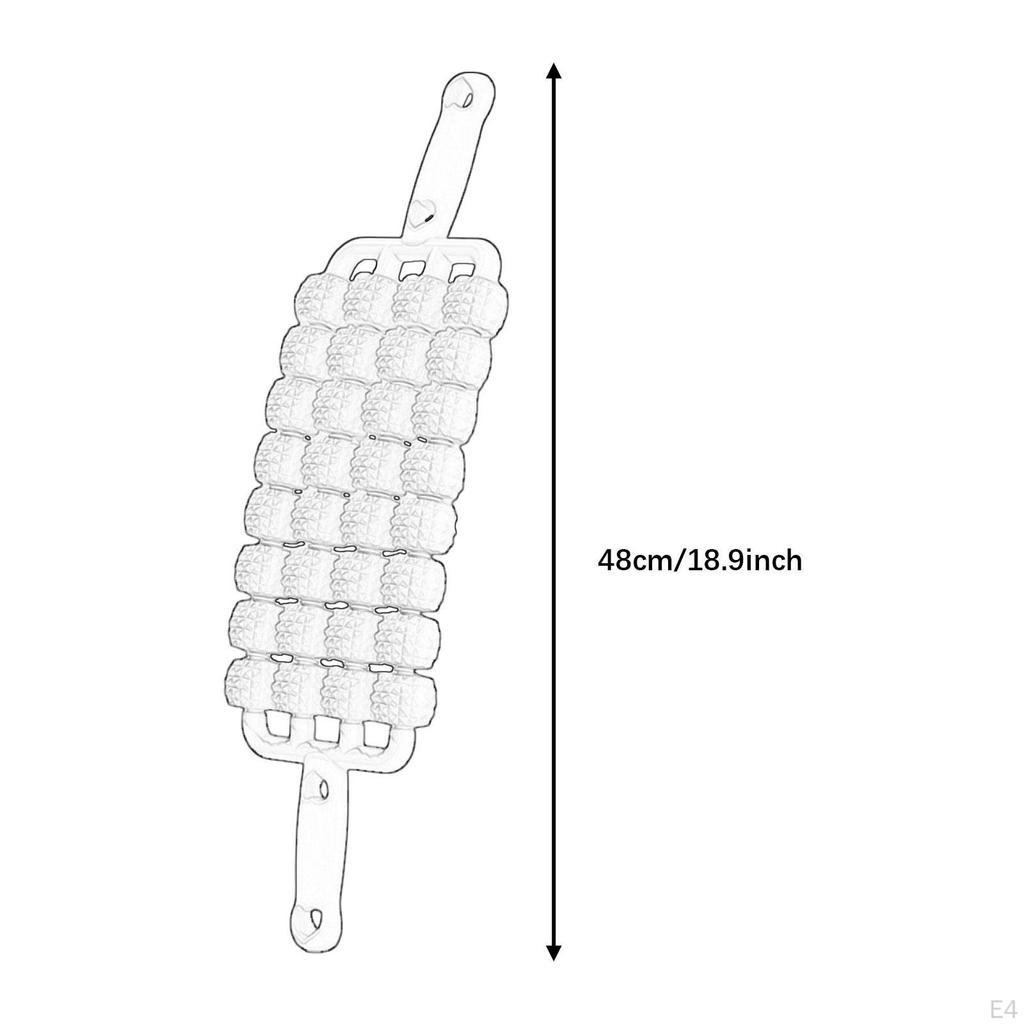 4 Row 32 Wheels Foldable Leg And Back Massage Roller for Back, Arms, Abdomen Thighs