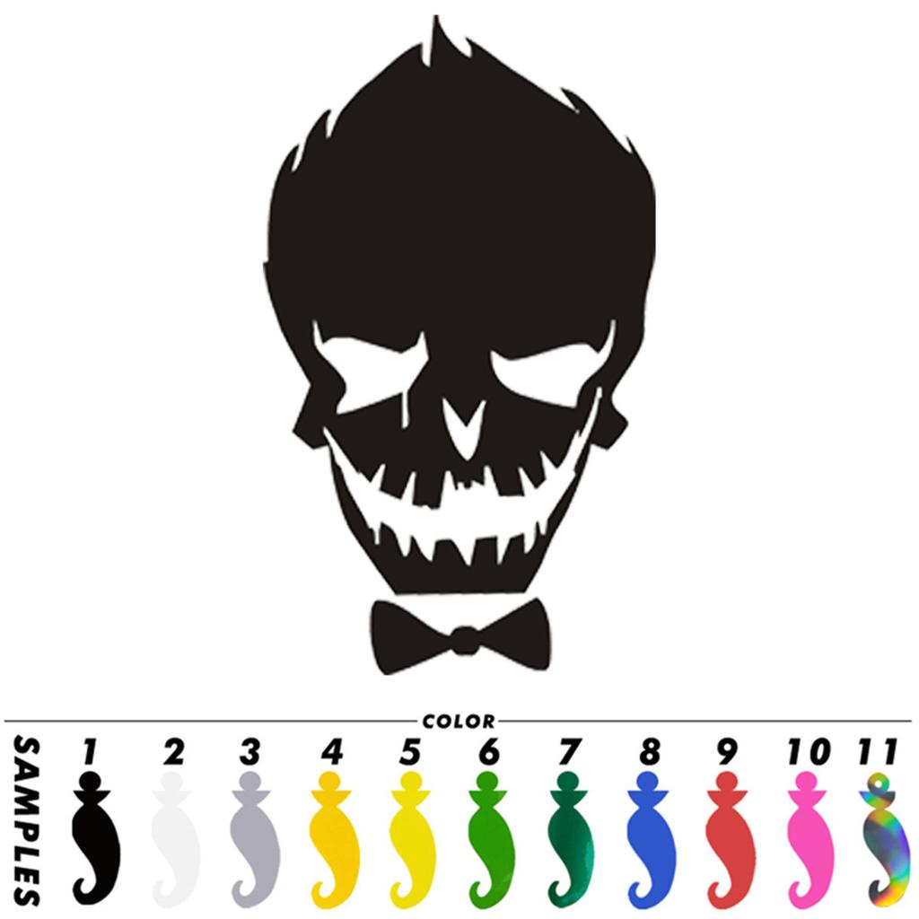 Suicide Squad Joker Funny Car Sticker Window Door Bumper Van Laptop Vinyl Decal Sticker Gift Die Cut Decals Latop Window Glass