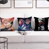 Sukuna Kissenbezug Kissen für Zimmer Schlafzimmer Sofa Wohnzimmer Rückenlehne J-Jujutsu Kaisen Auto Ryomen Quadratisches Kopfteil
