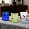 Iconiță de Crăciun Sticlă Tematică de Sărbători Pahare de Băut Fără Picior Design Texturat Veselă Petrecere de Crăciun și Ziua Recunoștinței