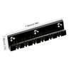12 String Electric Bass Guitar Fixed Bridge Black Guitar Hardtail Bridge Metal Texture Suitable for Electric Guitar
