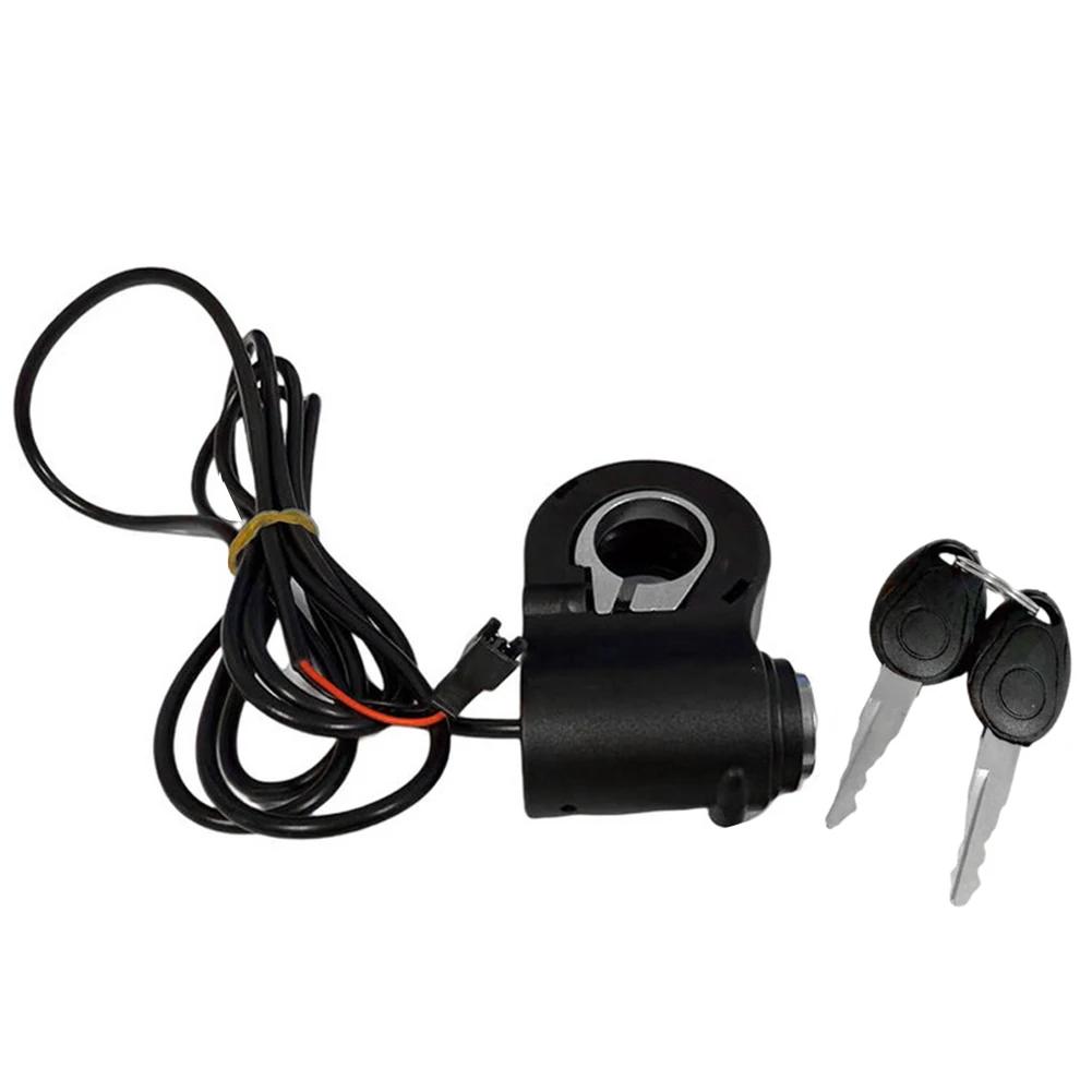 

1Set Electric Scooter Accelerator Switch Electric Lock Throttle Repair Part E-Bike Lgnition Lock Key Thumb Throttle Switch Power чёрный