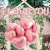 16in Foil Balloons Set: Birthday Anniversary I Love You Marry Me Party Decorations Aluminum Film Background Supplies