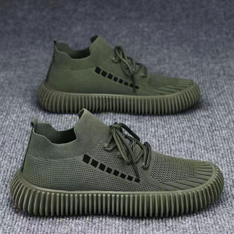 Buty siatkowe męskie letnie buty sportowe siatkowe oddychające miękka podeszwa ultralekkie buty codzienne płaskie buty do biegania