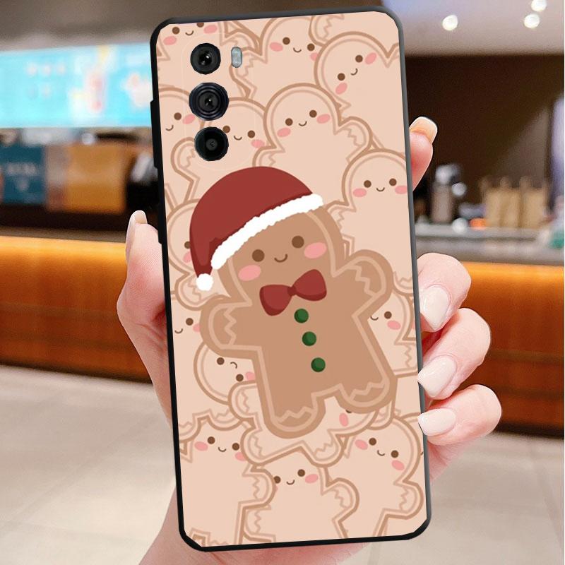 Christmas Aesthetic Cartoon Phone Case For Motorola Edge 50 40 Pro 60 50 40 30 Ultra Neo Fusion Moto G Play G Stylus G Power G