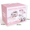 DIY Small Knitting Machine 22 Needles Small White Rabbit Wool Knitting Machine Wool Knitting Toys for Children
