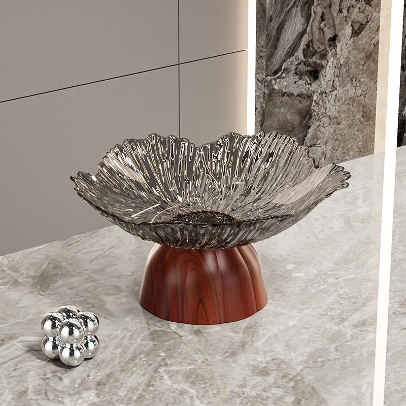 1PC Convenient Tea Break Occasions Lightweight Reusable Petal Shaped Family Plastic Daily Storage Fruit Plate Elegant Detachable