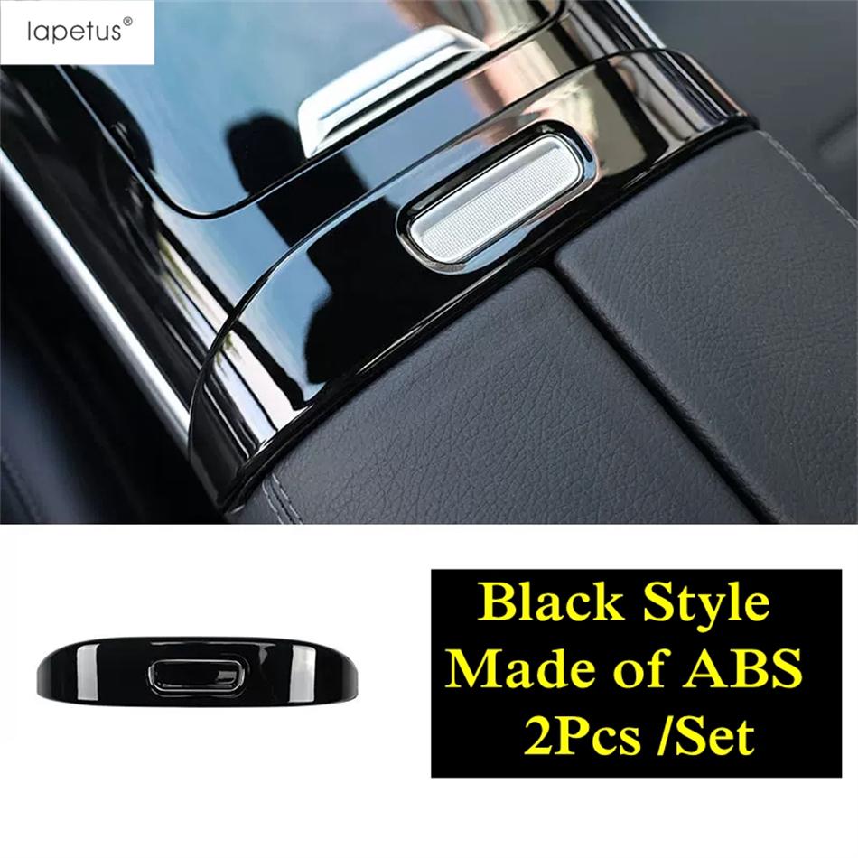 Black Seat Pillow Button Sequ / Middle AC Air Outlet / Armrest Storage Box Cover Trim Fit For Benz GLC 260 300 X254  2024