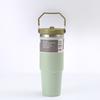 30oz Stainless Steel Tumbler with Handle, 304 Car Cup Holder Friendly, Double Wall Vacuum Insulated Hot Cold Travel Mug, Portable Iced Coffee Cup