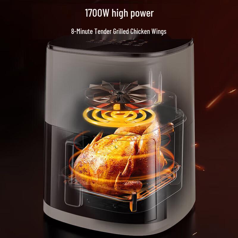 SUPOR 6L Smart Air Fryer with Visual Steam Fry Function CN Plug (adapter Included)