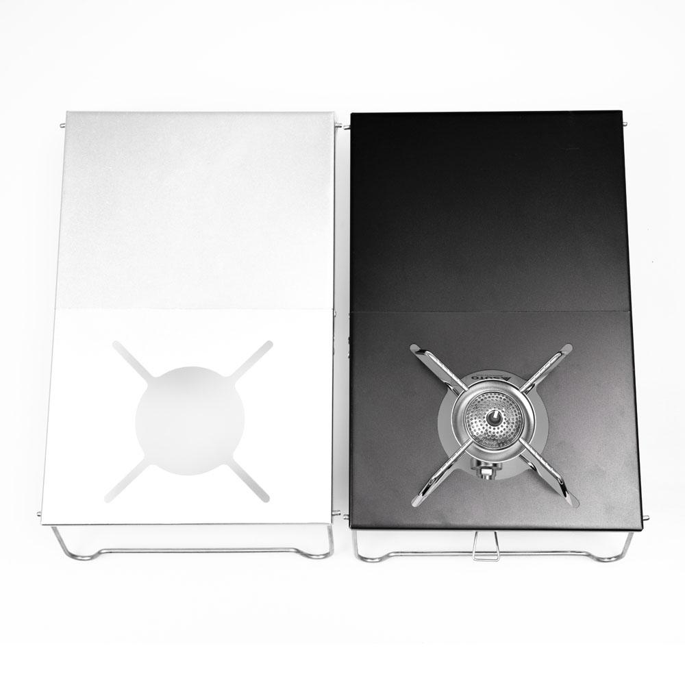Klappöfen Tischbrenner Halterung Aluminiumlegierung Isolierter Tisch Klapphitzeschild Ofen