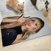 Confident Expressive Young Woman Carpet Rug Soft Washable Antislip Home Living Room Sofa Mats Personalized Christmas Rug