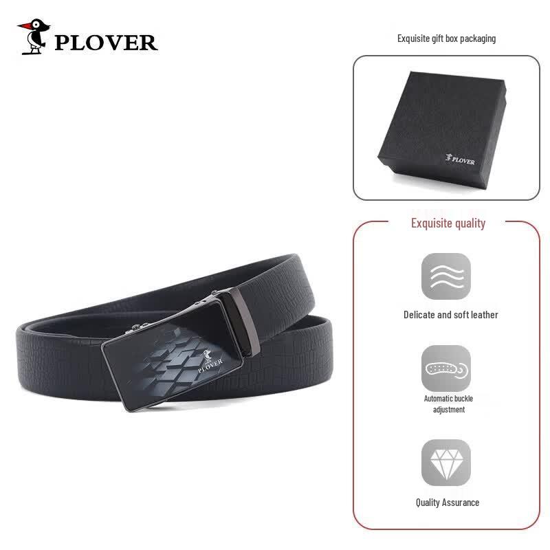 PLOVER Men s Automatic Buckle Leather Belt