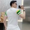 Fashionable Slim Short-sleeved for Men with Round Neck Versatile Casual T-shirt for Men