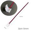 10Pcs 2/3/4/5/6Pin Solderless Led Strip Light Connectors 5Mm 8Mm 10Mm 12Mm For 2835 5050 Led Strip Wire Pcb Ribbon 15.5Cm