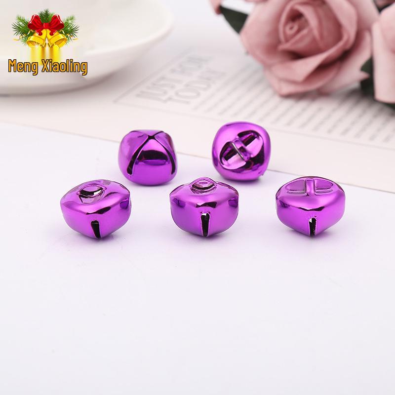 Eco-Friendly Colored Christmas Tree Bells - Vacuum Plated DIY Craft Accessories