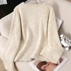 Sweater for Women Autumn Winter Thickened Pullover Warm Knitted Stretchy Long Sleeve Oversize Jumper Tops