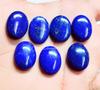 Naturalny Kaboszon Owalny Lapis Lazuli, Głęboko Niebieski Kamień Lapis Lazuli, Płaski Kamień Owalny, Luźny Kaboszon Lapis Lazuli do Tworzenia Biżuterii