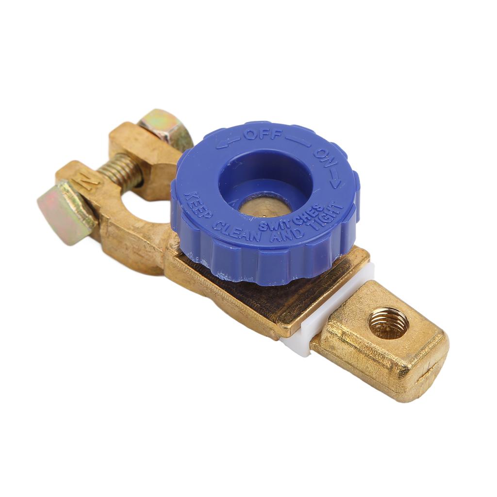 Top Post Battery Disconnect Switch 15‑17mm 100A Brass Rustproof for Car RV Boat Truck