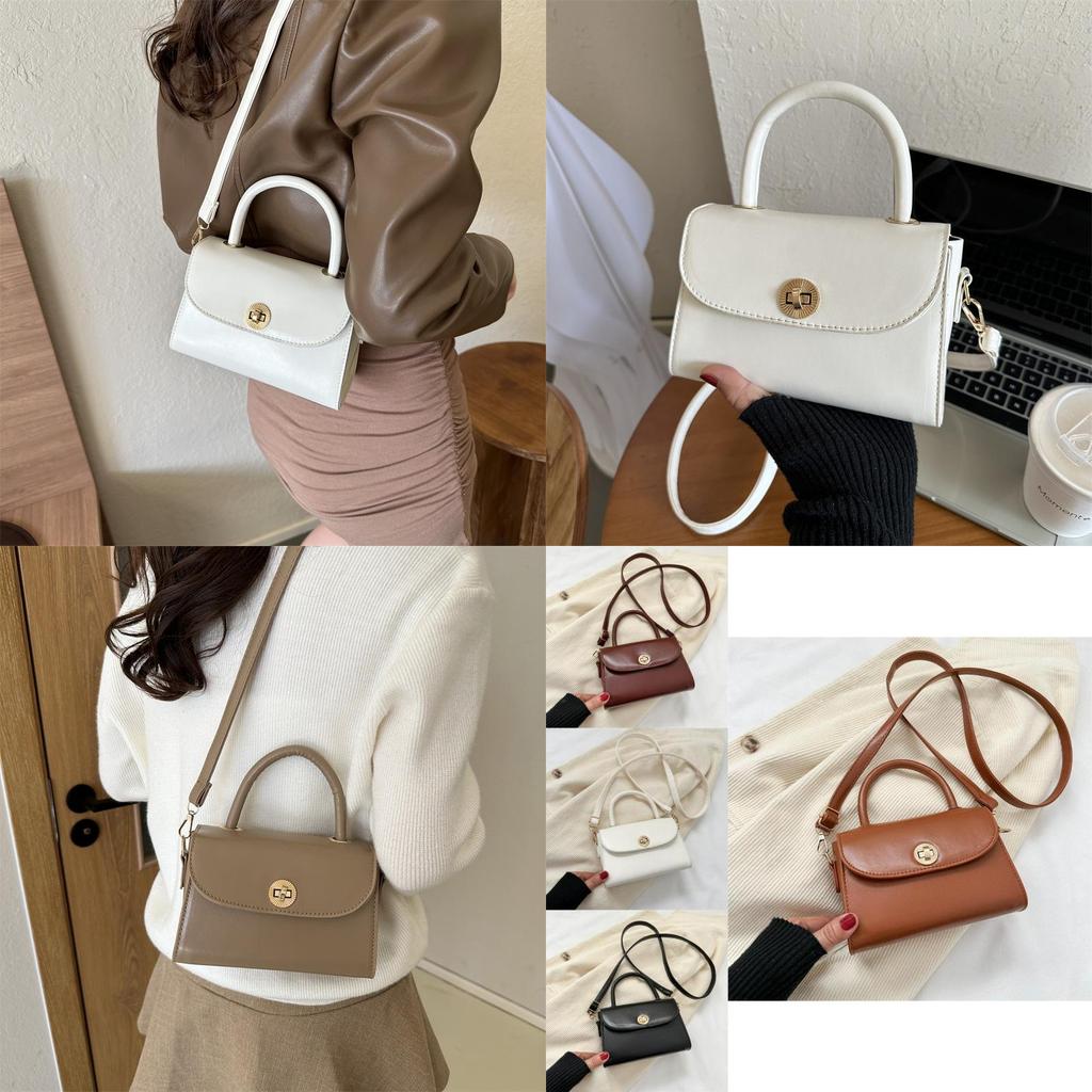 Vintage Minimalist Small Square Bag Autumn New Korean Style Shoulder Bag For Fashion