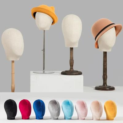Adult Hat Racks Colorful Mannequin Head Prop Hat Display Holder Head Female Wigs Display Stand Racks or Salon Home Use