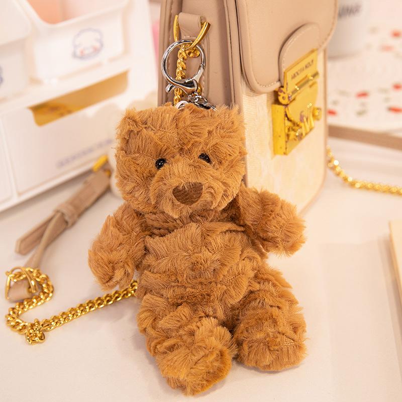 Boutique Barcelona Bear Doll Pendant Ginger Dessert Pendant Plush Toy Snack Bag Pendant Keychain