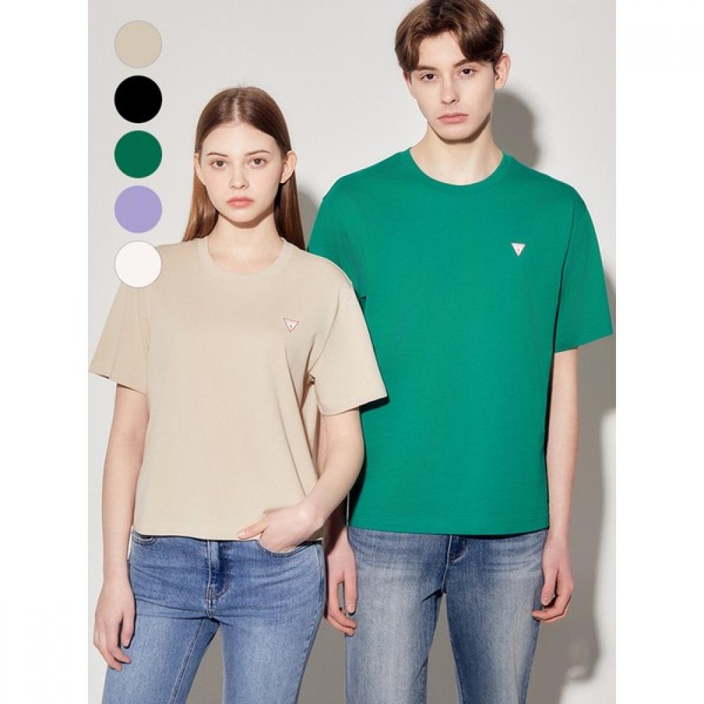 

[guess] Uni Semi Over Original Mini Triangle ShorT Sleeve T shirT Np2k9480 BEG/S