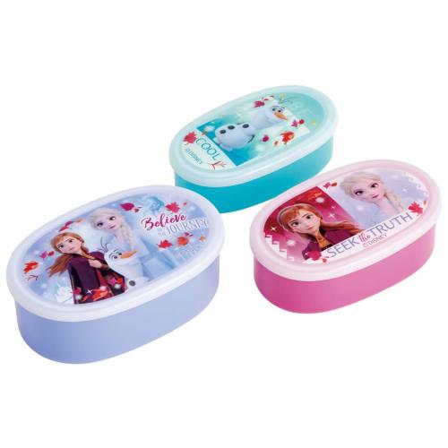Skater Bento Box, Sealable Containers, Storage Containers, Set of 3, Frozen 2 Disney, Made in Japan, 860ml (SRS3S-A)
